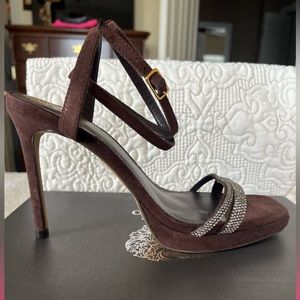 Vince Camuto Kiahna Heeled Sandal in Root Beer